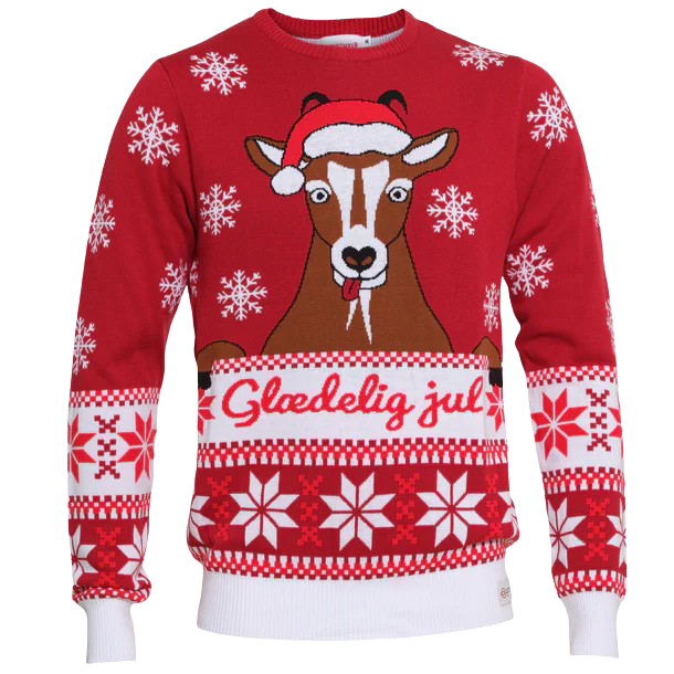 Jule Unisex Striktrøje i økologisk bomuld - Red