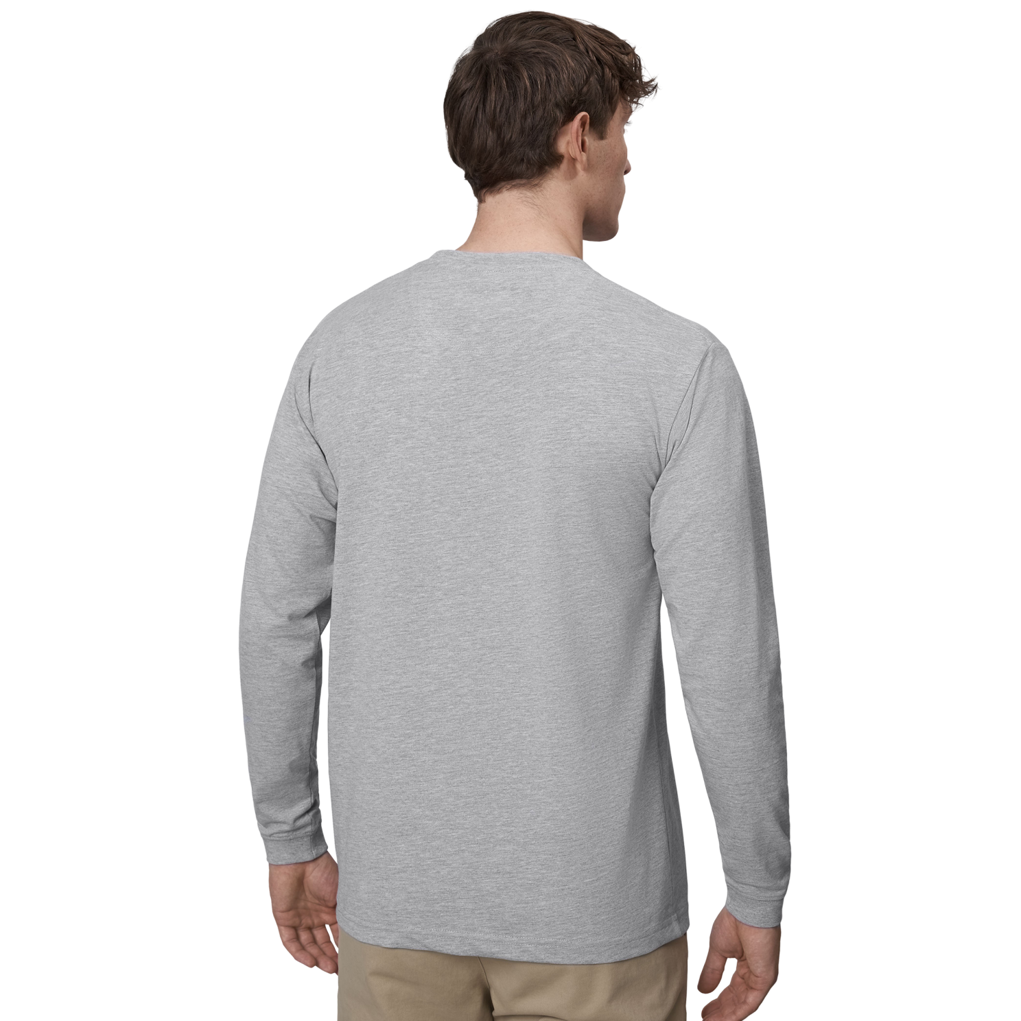 ID Pro Wear Herre Langærmet t-shirt - Grey Melange
