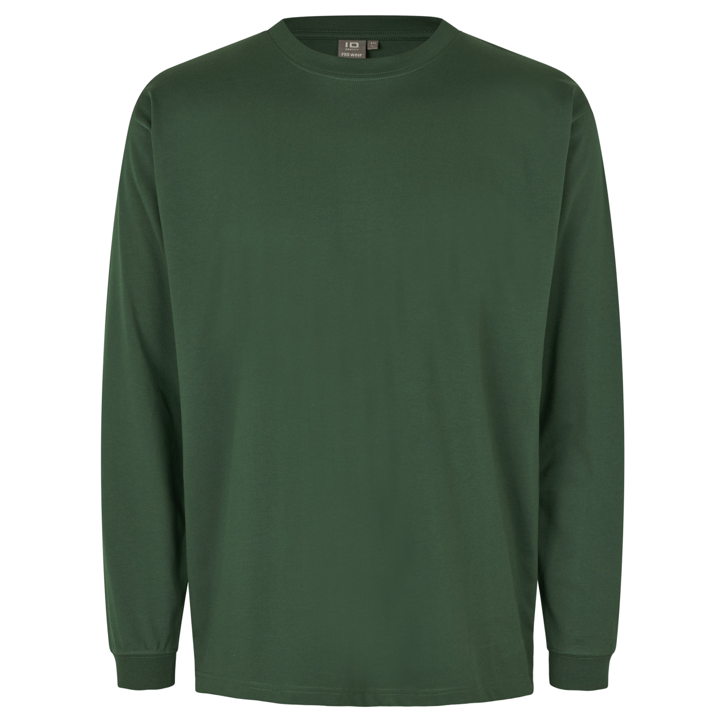 ID Pro Wear Herre Langærmet t-shirt - Flaskegrøn