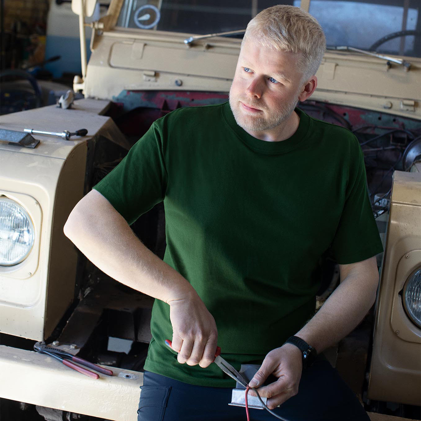 ID Game Herre T-shirt - Flaskegrøn