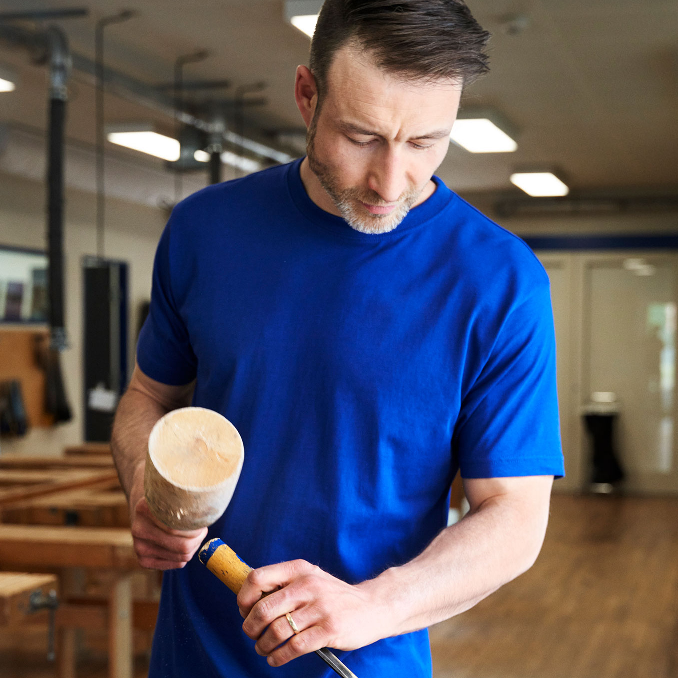 ID Game Herre T-shirt - Kongeblå