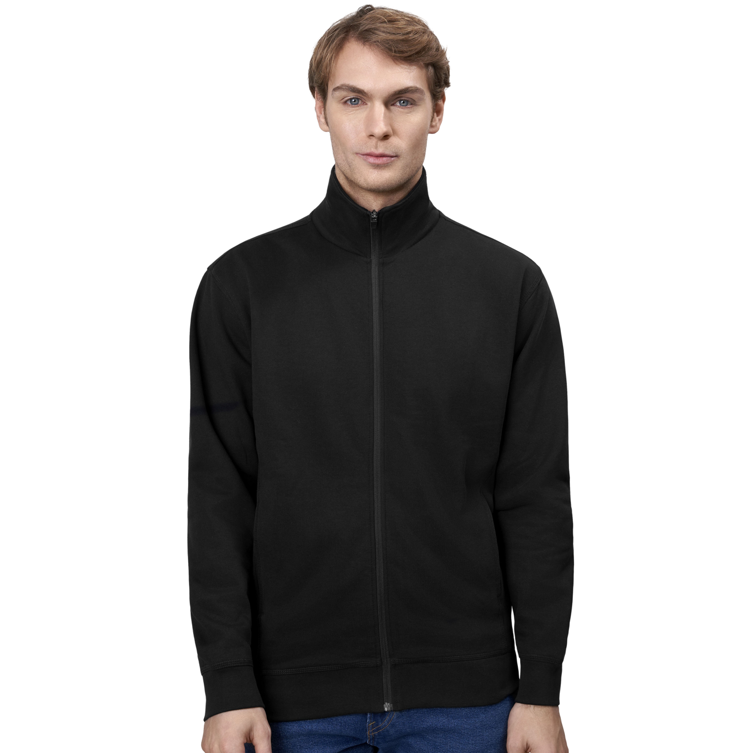 ID Sweat Herre Cardigan - Sort