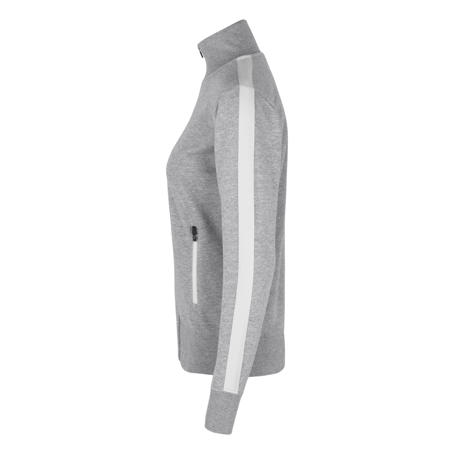 ID Kontrast Dame Cardigan - Grey Melange