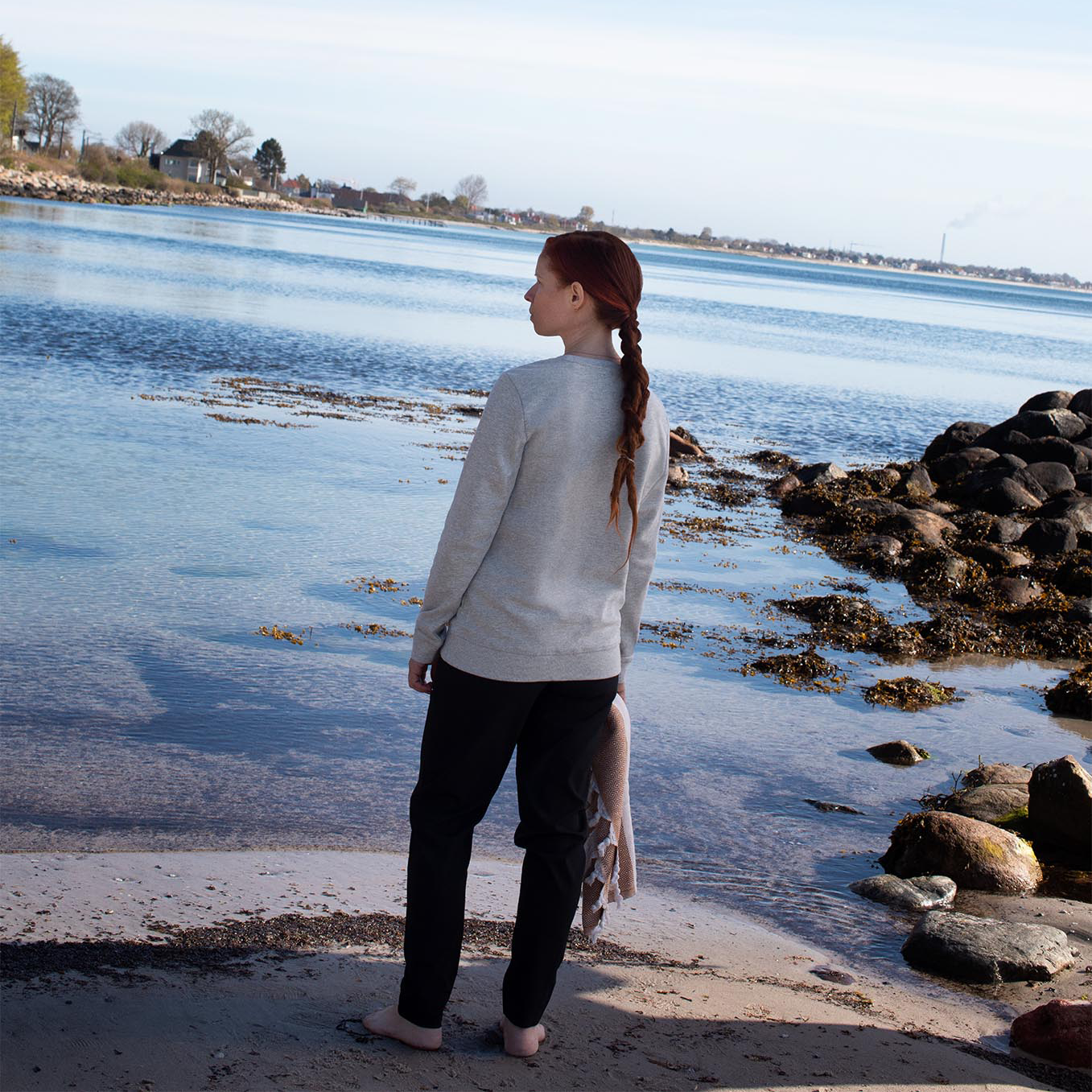 ID Dame Sweatshirt - Lysegrå melange