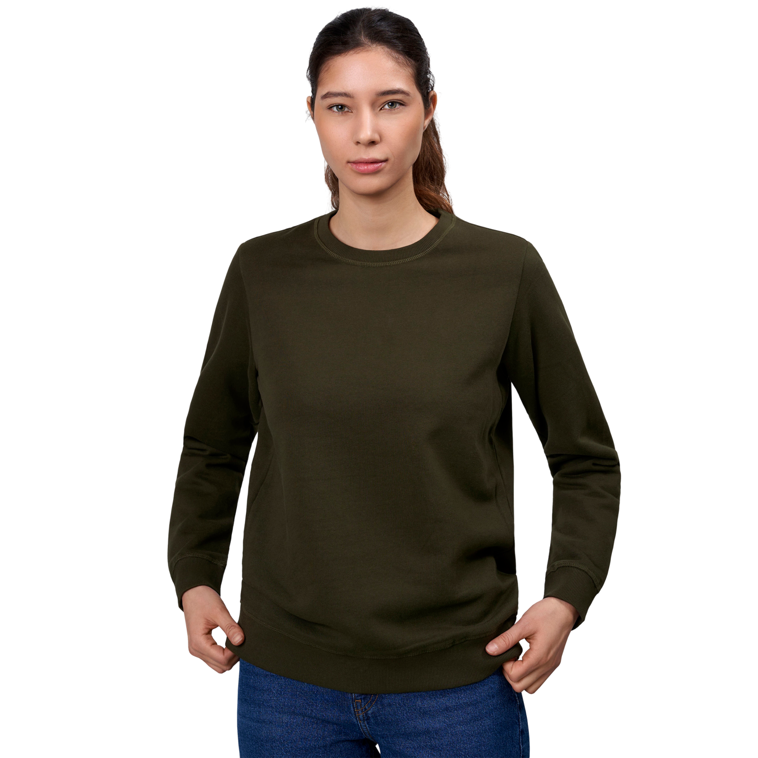 ID Dame Sweatshirt - Oliven