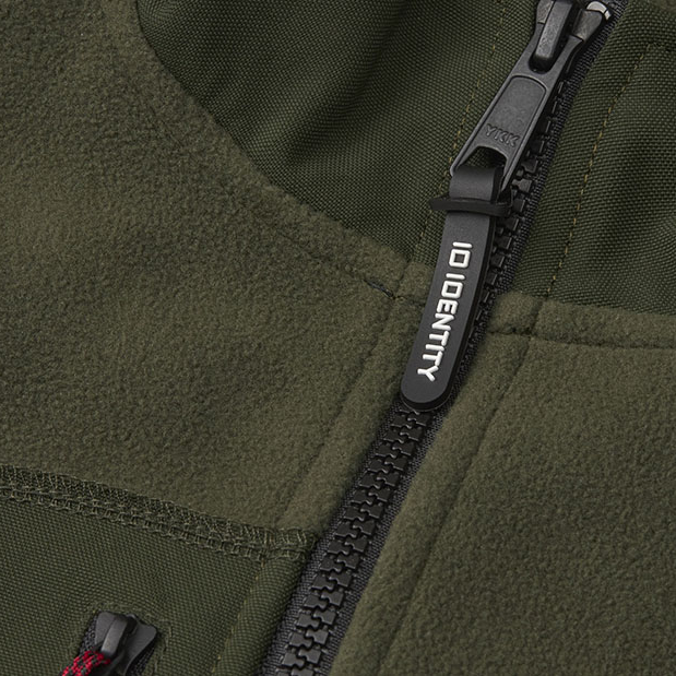 ID Bonded Dame Vest m. fleece - Oliven