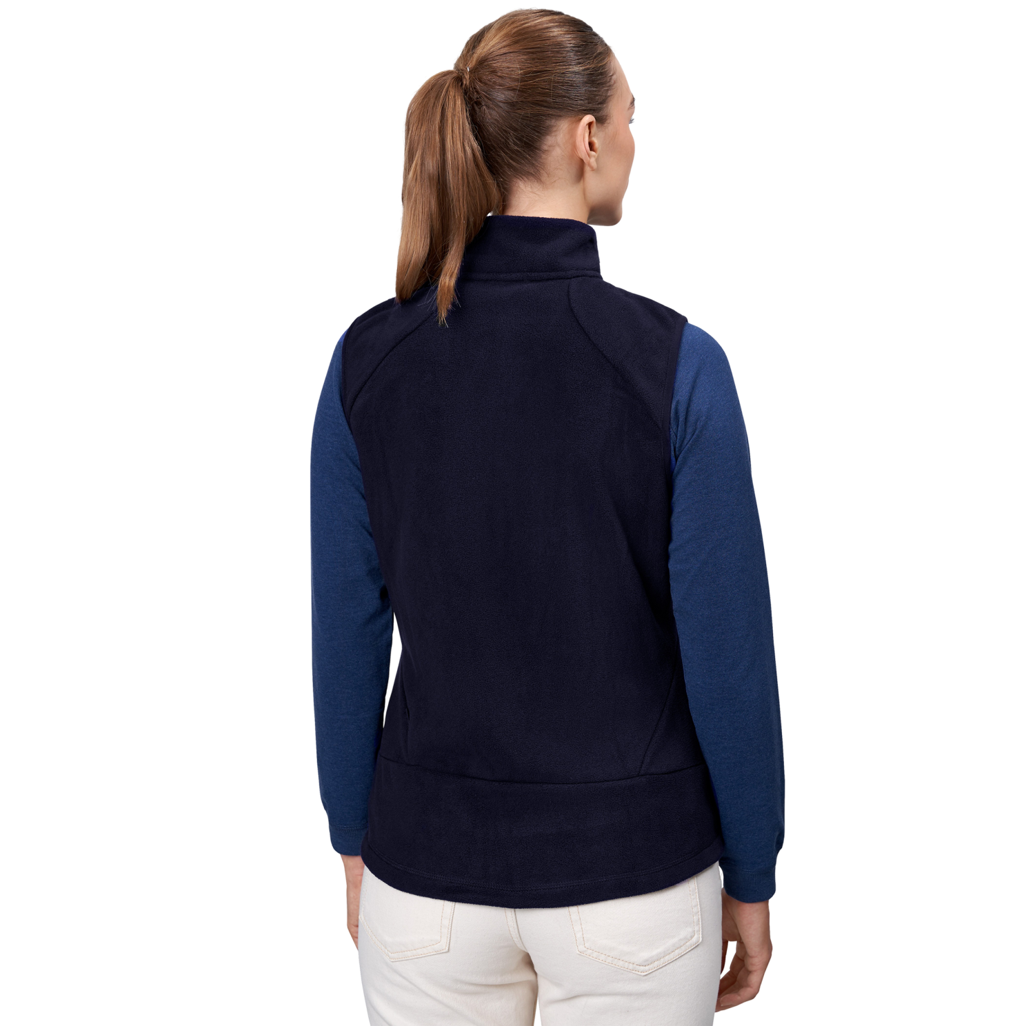 ID Active Dame Vest m. fleece - Navy