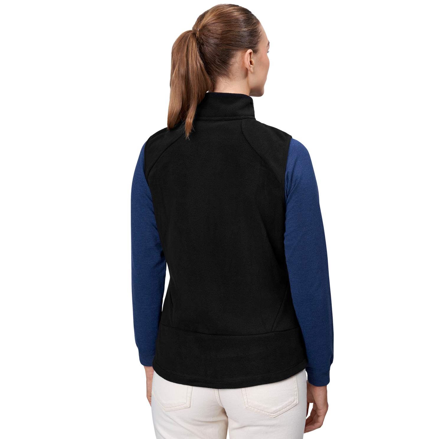 ID Active Dame Vest m. fleece - Sort