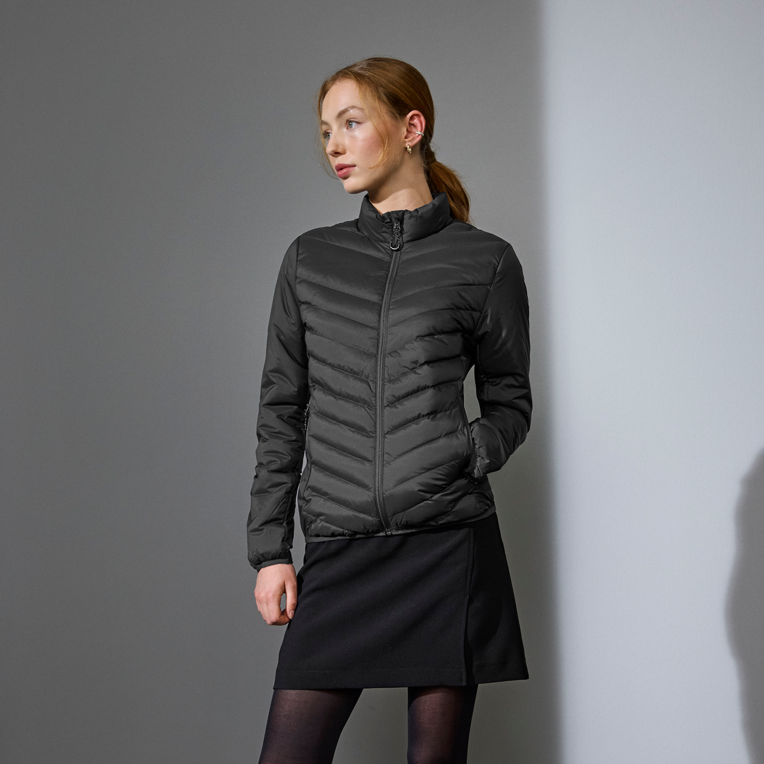 ID Stretch Dame Overgangsjakke - Silver Grey