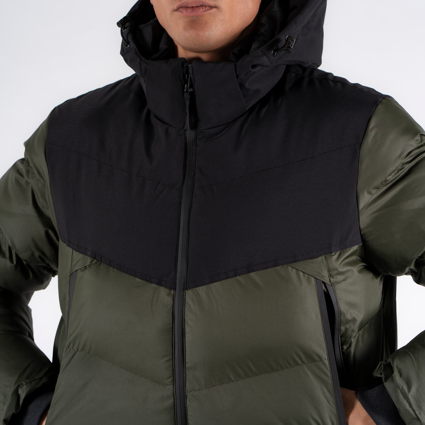 Marcus Lebron short Herre Jakke - Olive Green