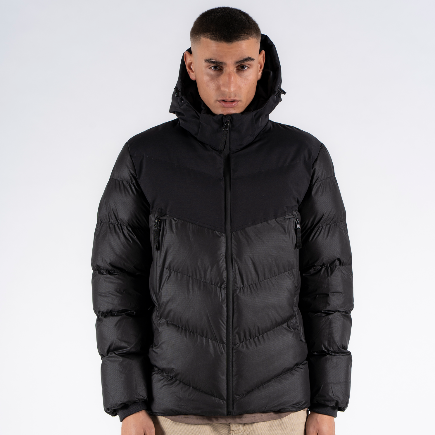 Marcus Lebron short Herre Jakke - Black