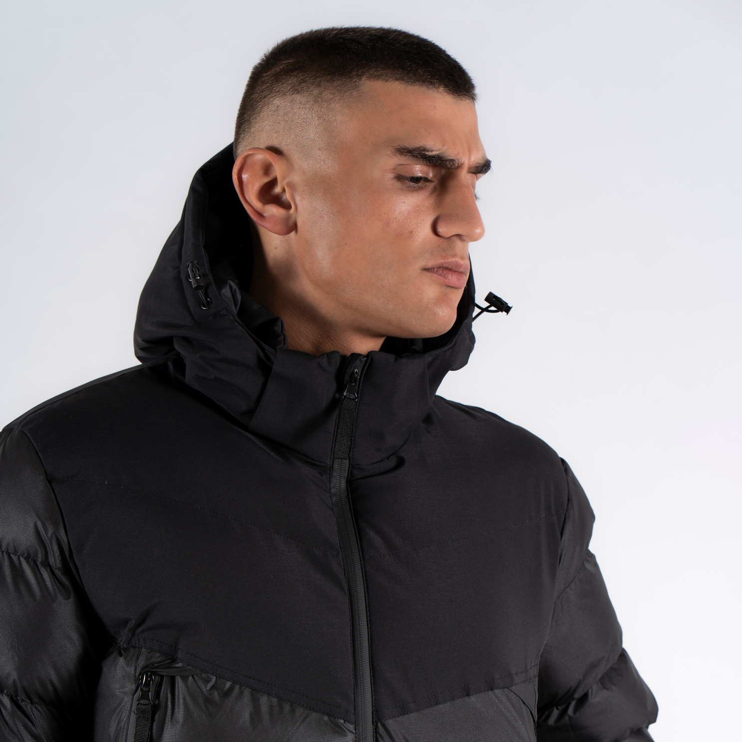 Marcus Lebron short Herre Jakke - Black