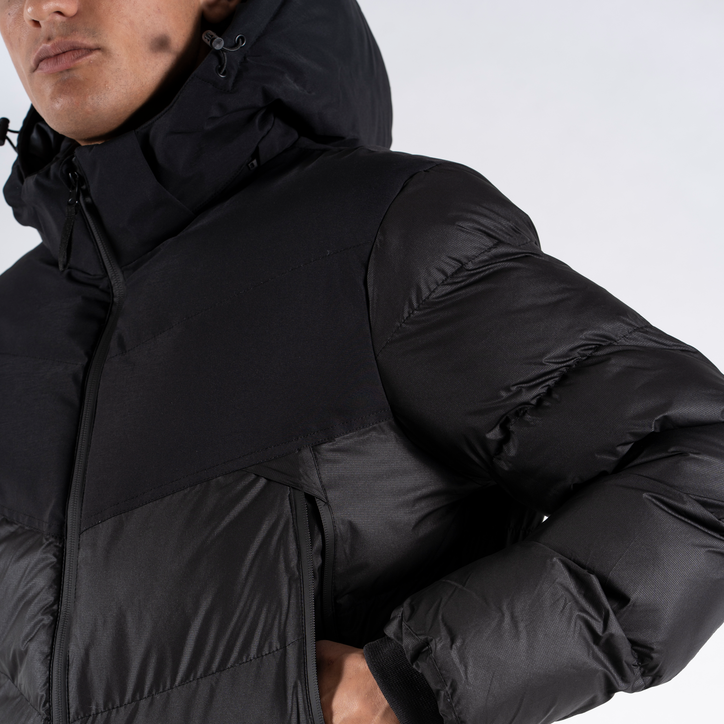 Marcus Lebron short Herre Jakke - Black