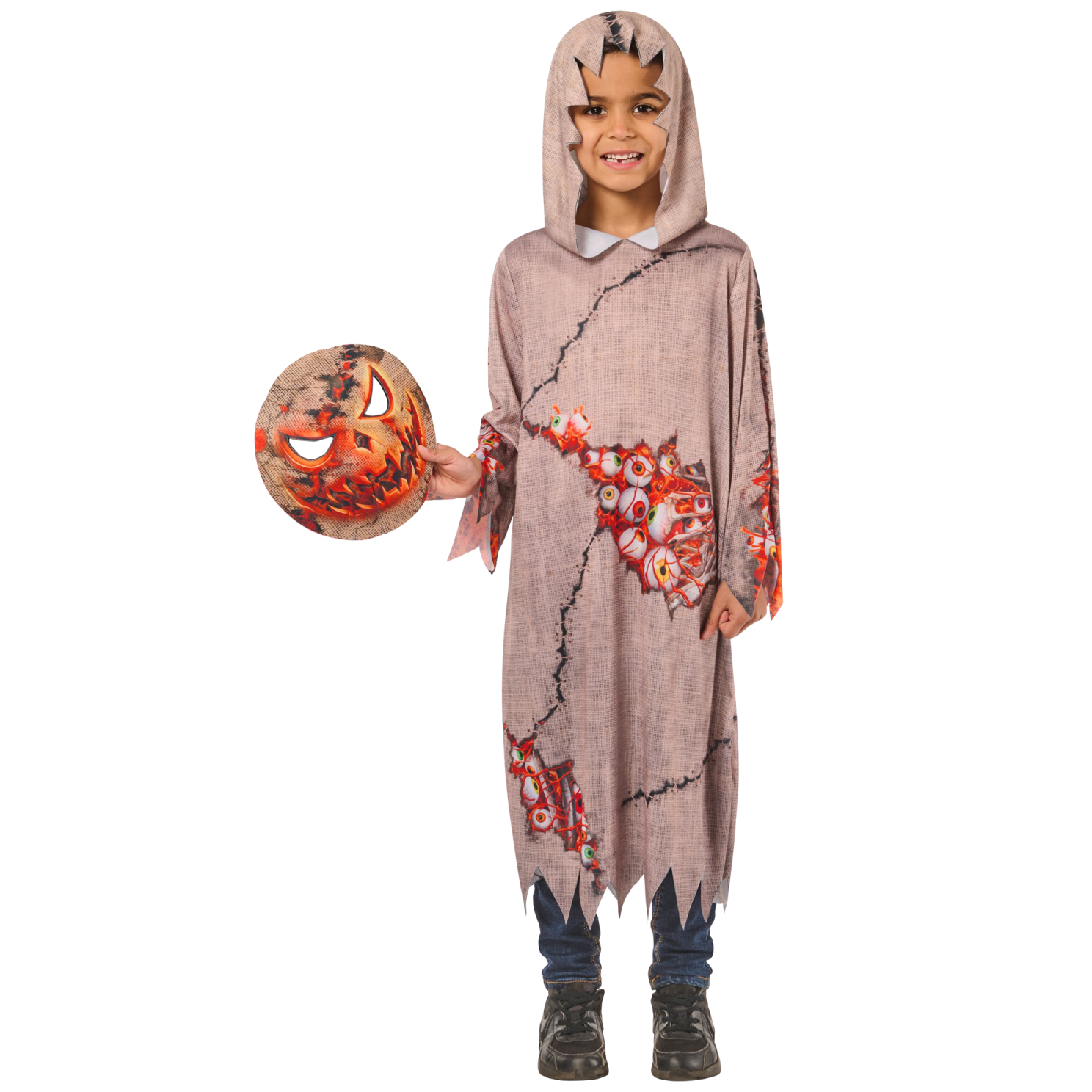 Pumpkin Goblin Børne Kostume - GRÆSKAR