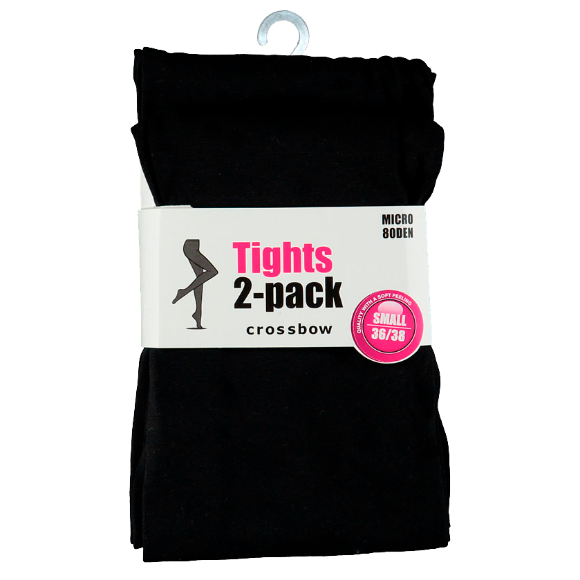 Crossbow Dame Strømpebukser 80 denier - Sort