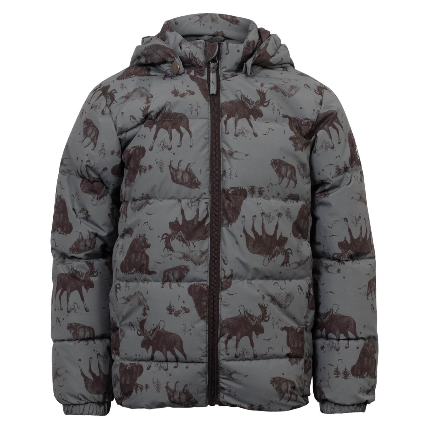 Soft Gallery Børne Vinterjakke m. BIONIC-FINISH® ECO coating - Castor Gray Aop