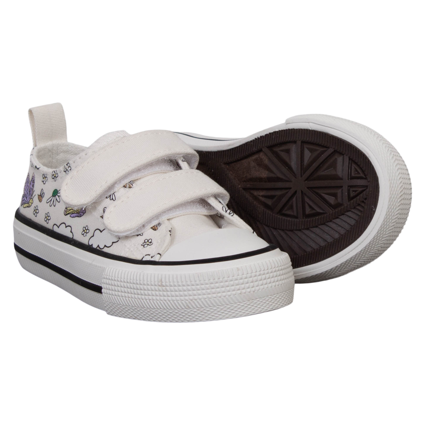 Weestep Pige Sneakers - White w. Butterfly