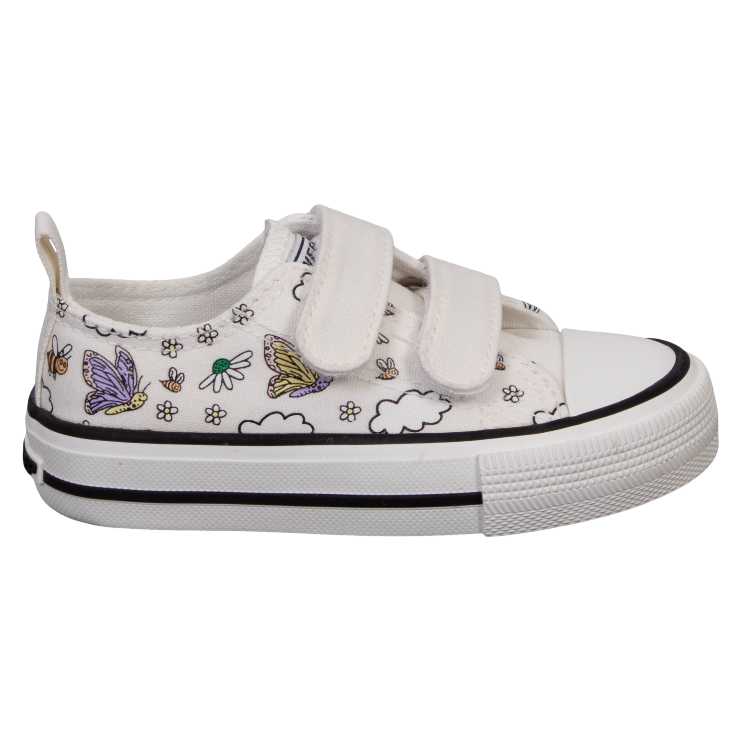 Weestep Pige Sneakers - White w. Butterfly