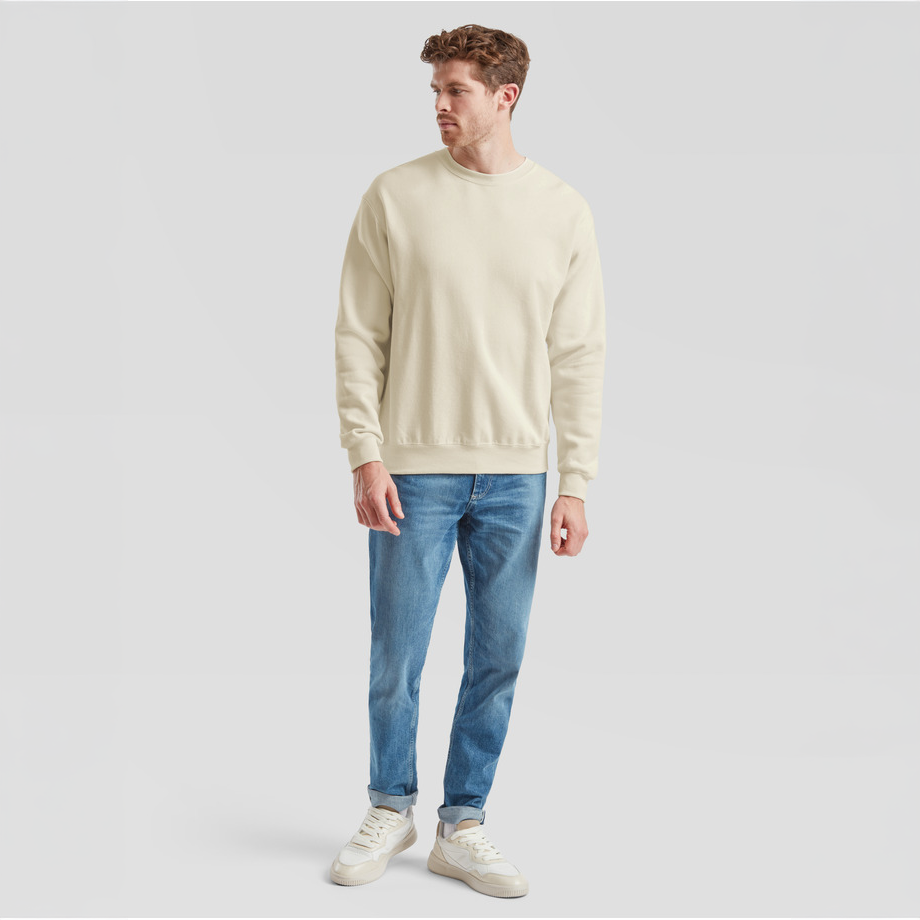 Fruit of the Loom Unisex Sweatshirt - Natural