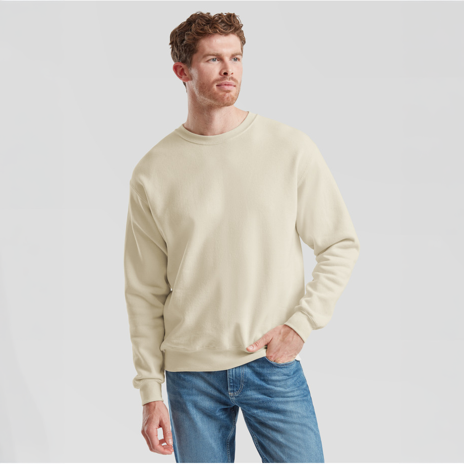 Fruit of the Loom Unisex Sweatshirt - Natural