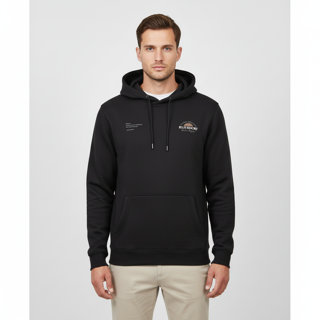 Marcus colin Herre Hættetrøje - Black 2