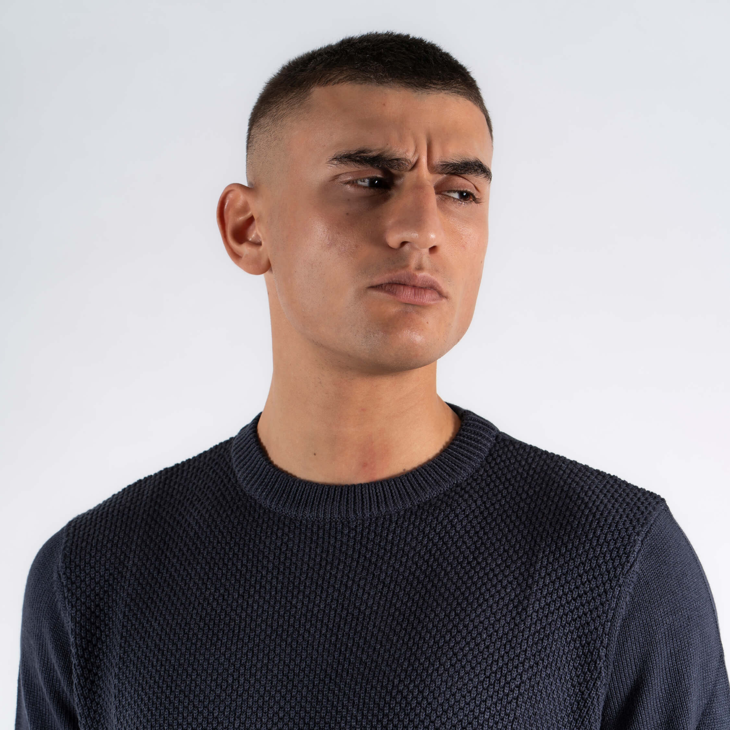 Marcus Herre Striktrøje - Night Navy