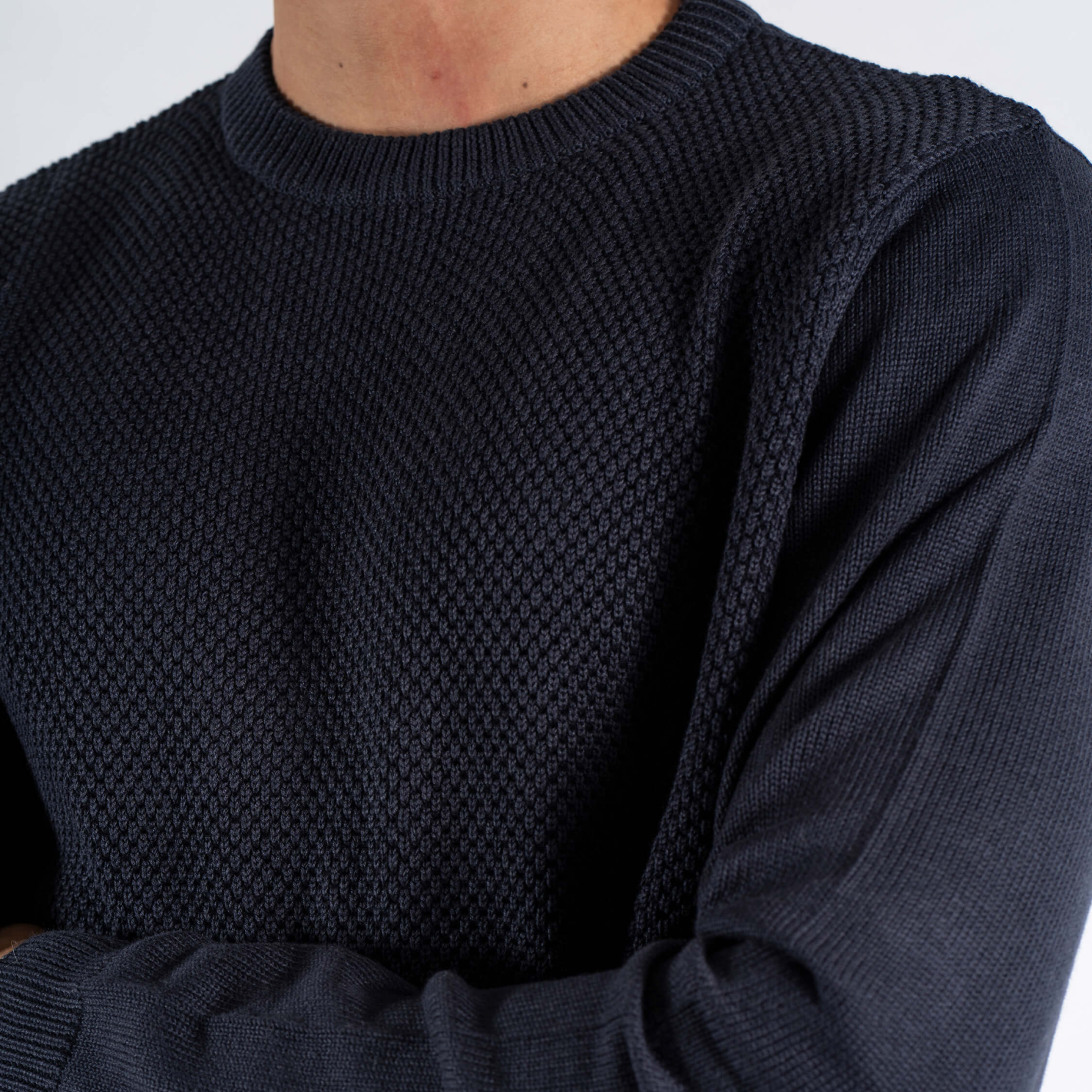 Marcus Herre Striktrøje - Night Navy