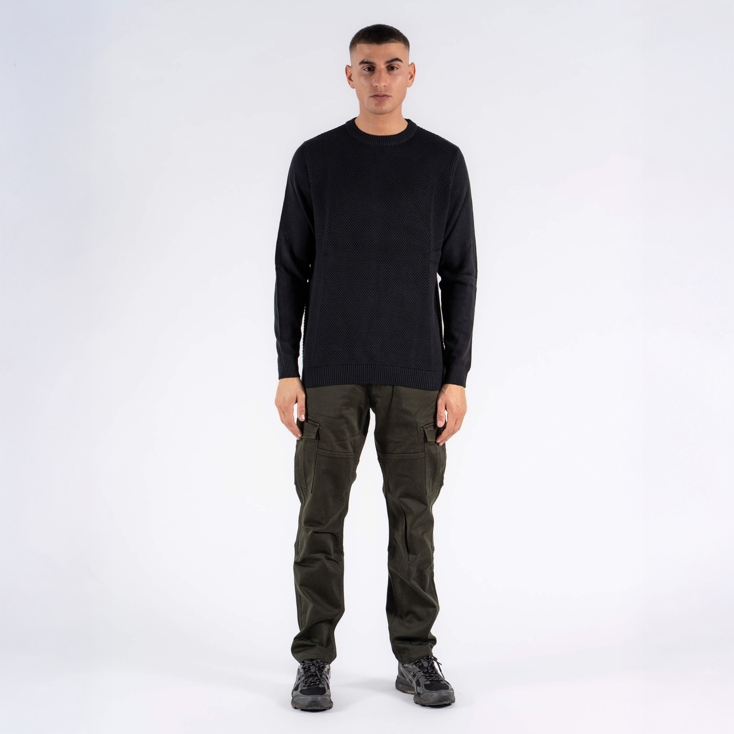 Marcus Herre Striktrøje - Black