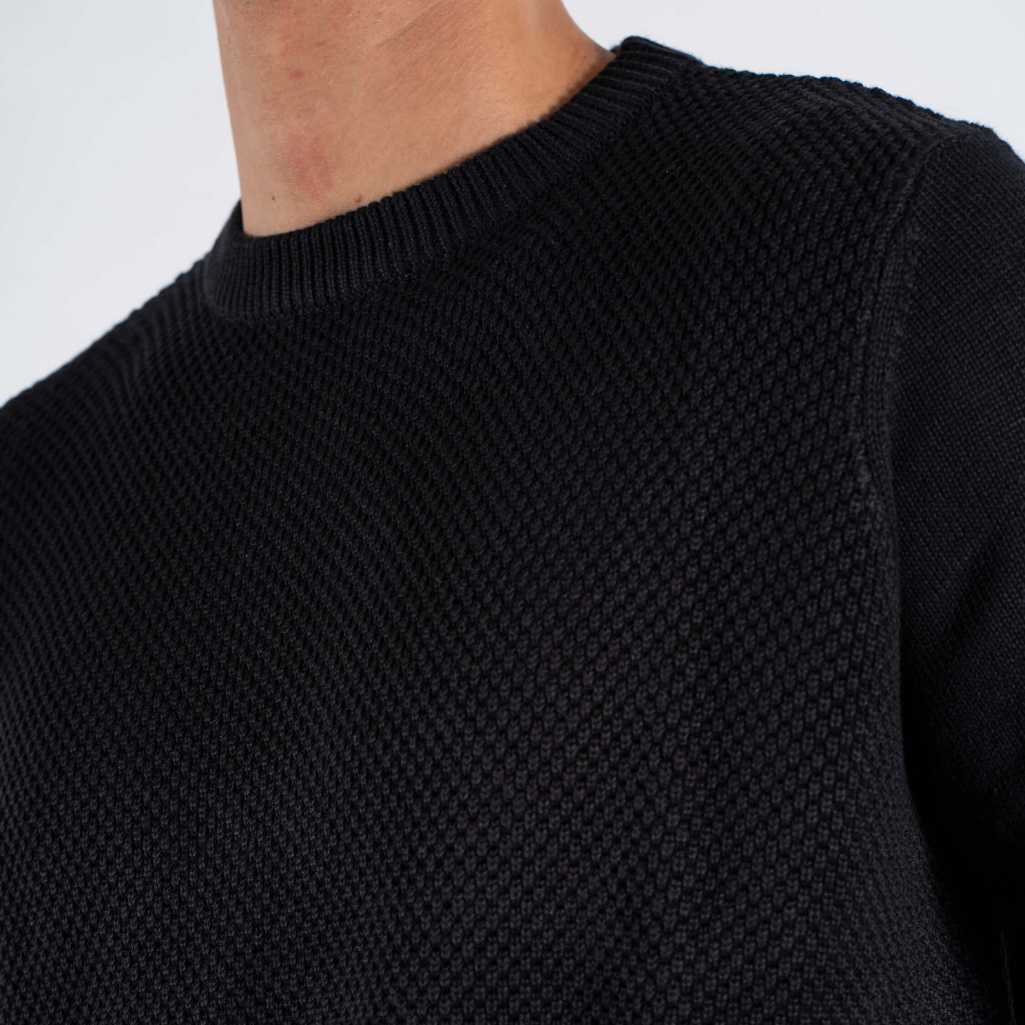 Marcus Herre Striktrøje - Black
