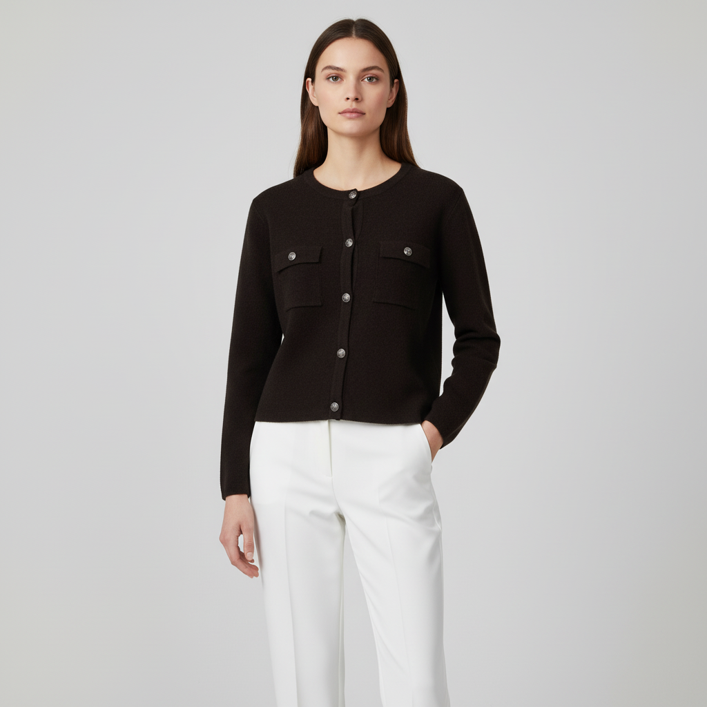 Sirup Dame Cardigan - Seal Brown