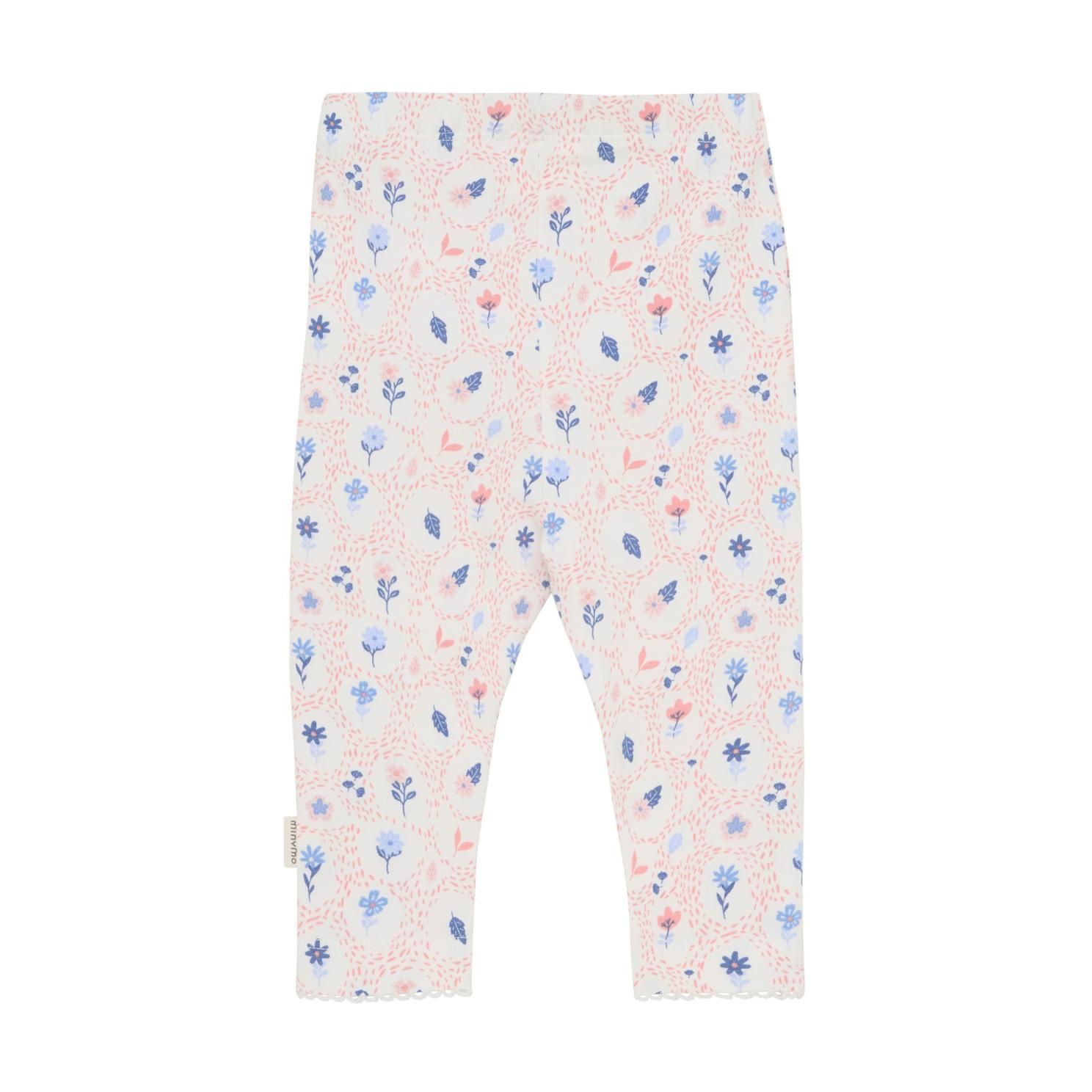 Minymo Baby Leggings i økologisk bomuld - Marshmallow White