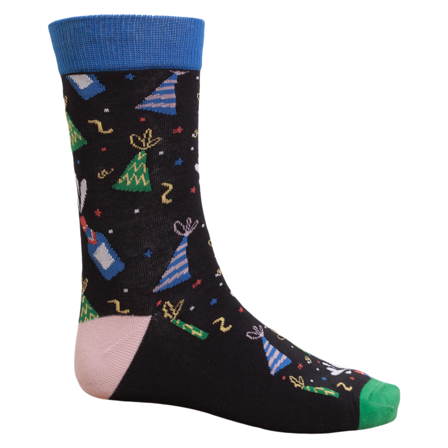 Produkt Nytårs Herre Strømper - Black/Party