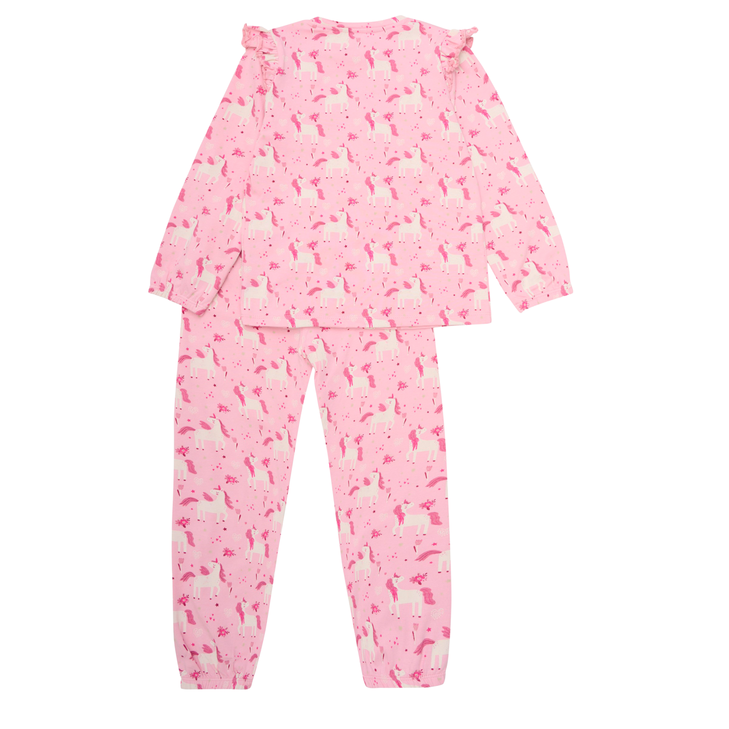 Minymo Pige Nattøjssæt i økologisk bomuld - Bleached Mauve