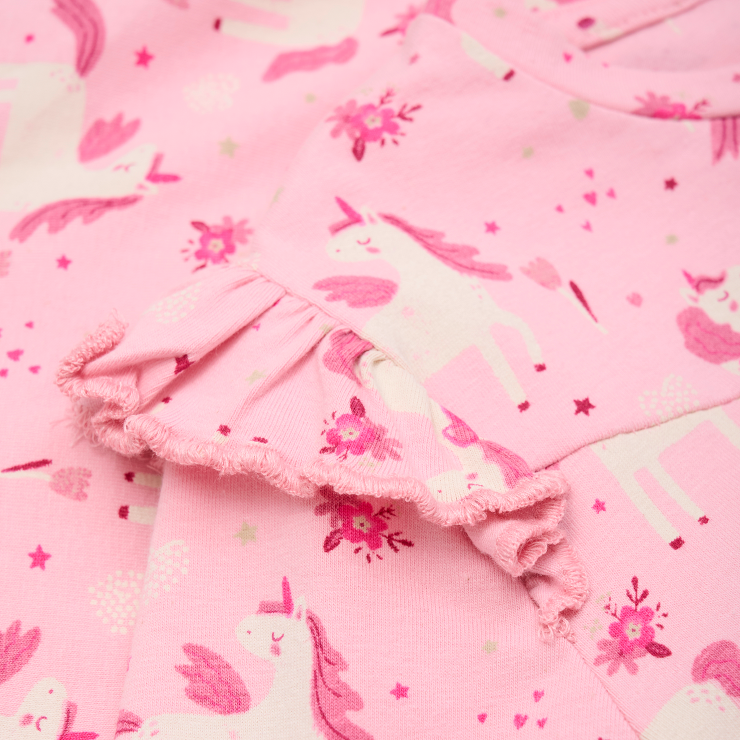 Minymo Pige Nattøjssæt i økologisk bomuld - Bleached Mauve