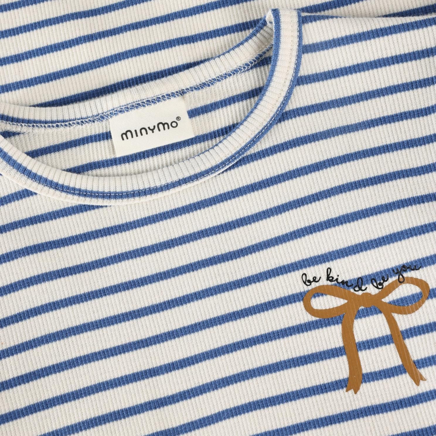 Minymo Pige Kjole i økologisk bomuld - Dutch Blue