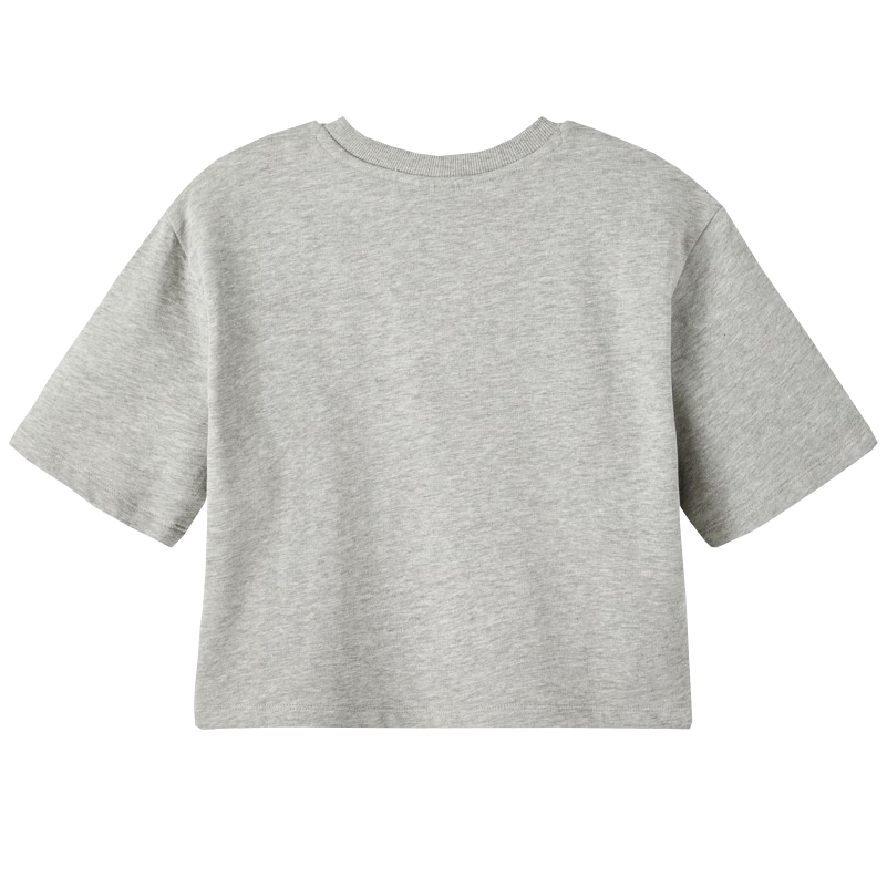 LMTD Pige T-shirt i økologisk bomuld - Grey Melange