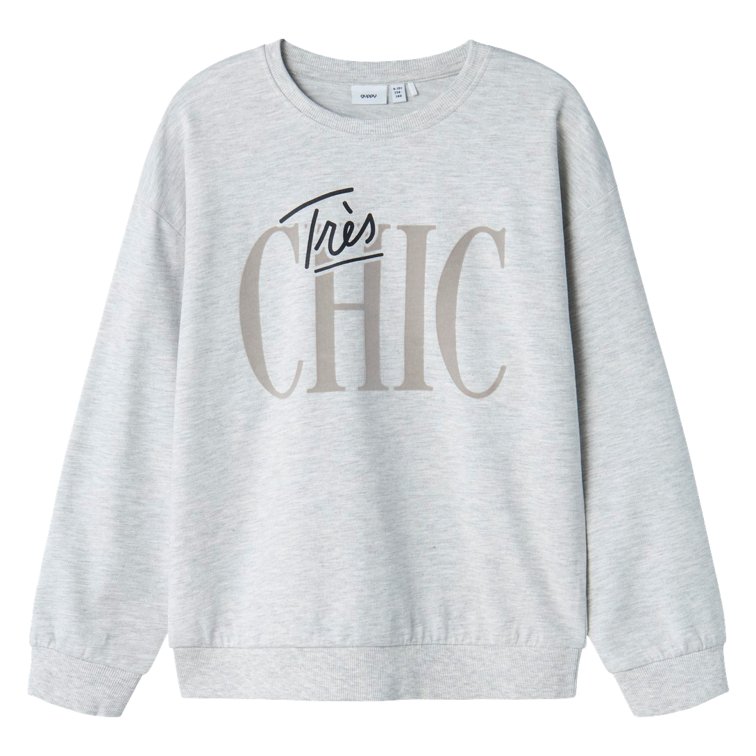 Guppy Lorva Børne Sweatshirt - Light Grey Melange