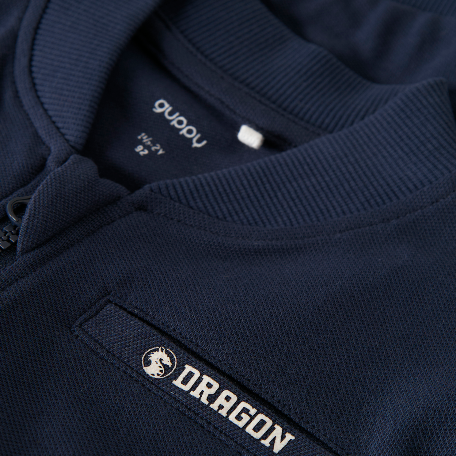 Guppy DRAKE Drenge Sweatshirt m. lynlås - Navy Blazer