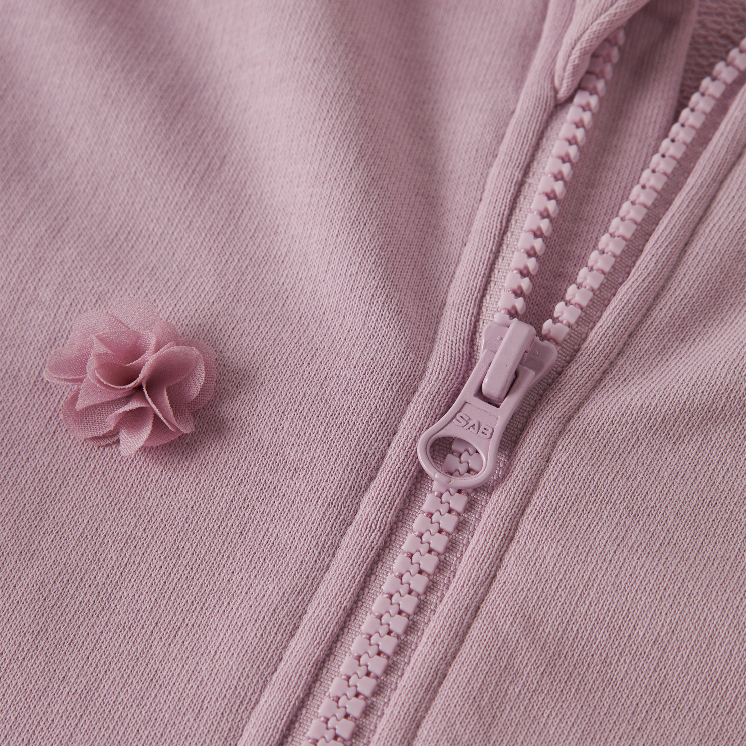 Guppy FIIA Pige Sweatshirt m. lynlås - Dawn Pink