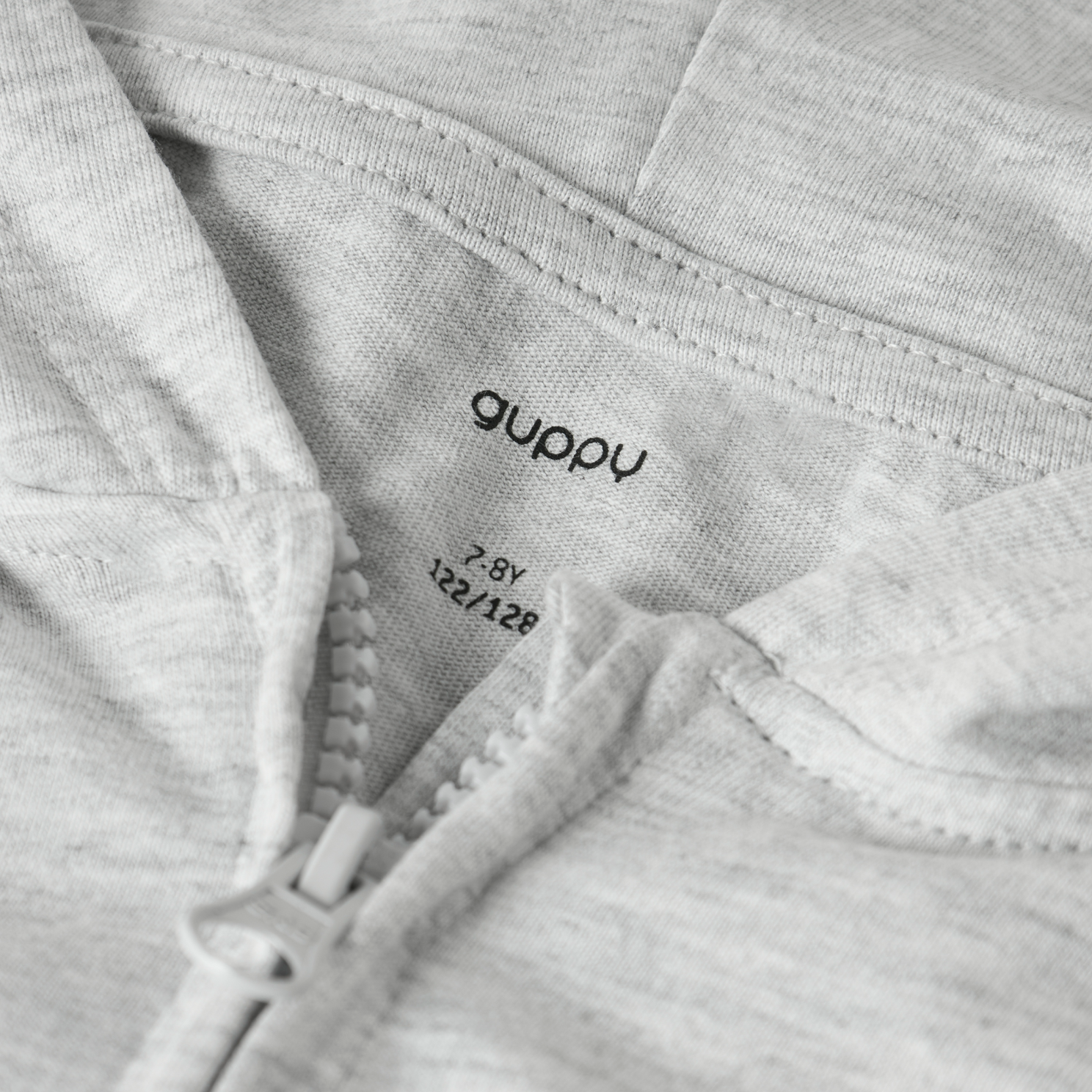 Guppy FAY Pige Hættetrøje - Light Grey Melange