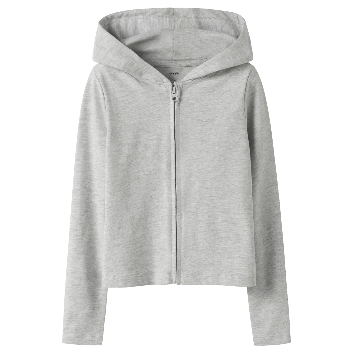 Guppy FAY Pige Hættetrøje - Light Grey Melange