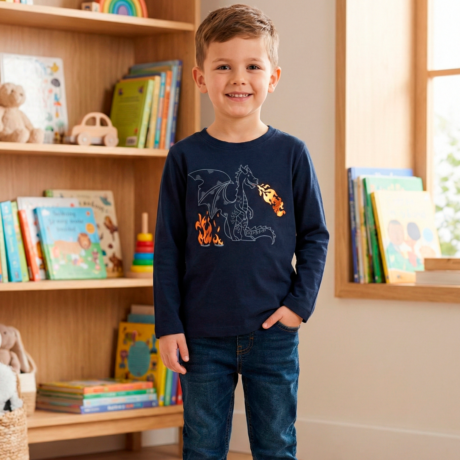 Guppy DUNCAN Drenge Bluse - Navy Blazer