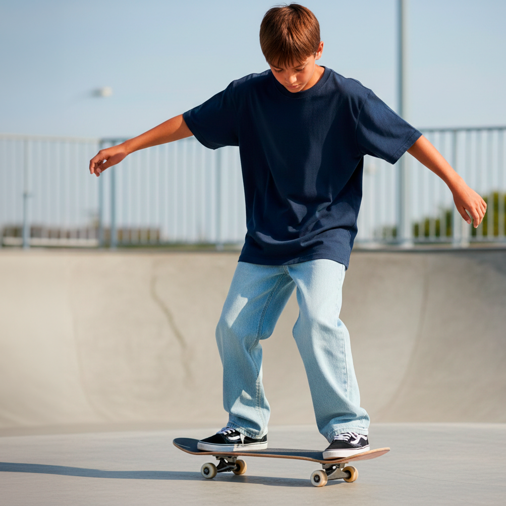 Guppy BEN X Drenge Jeans - Light Blue Denim