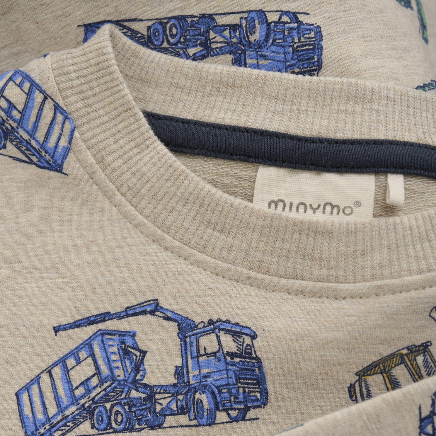 Minymo Drenge Sweatshirt - Beige Melange