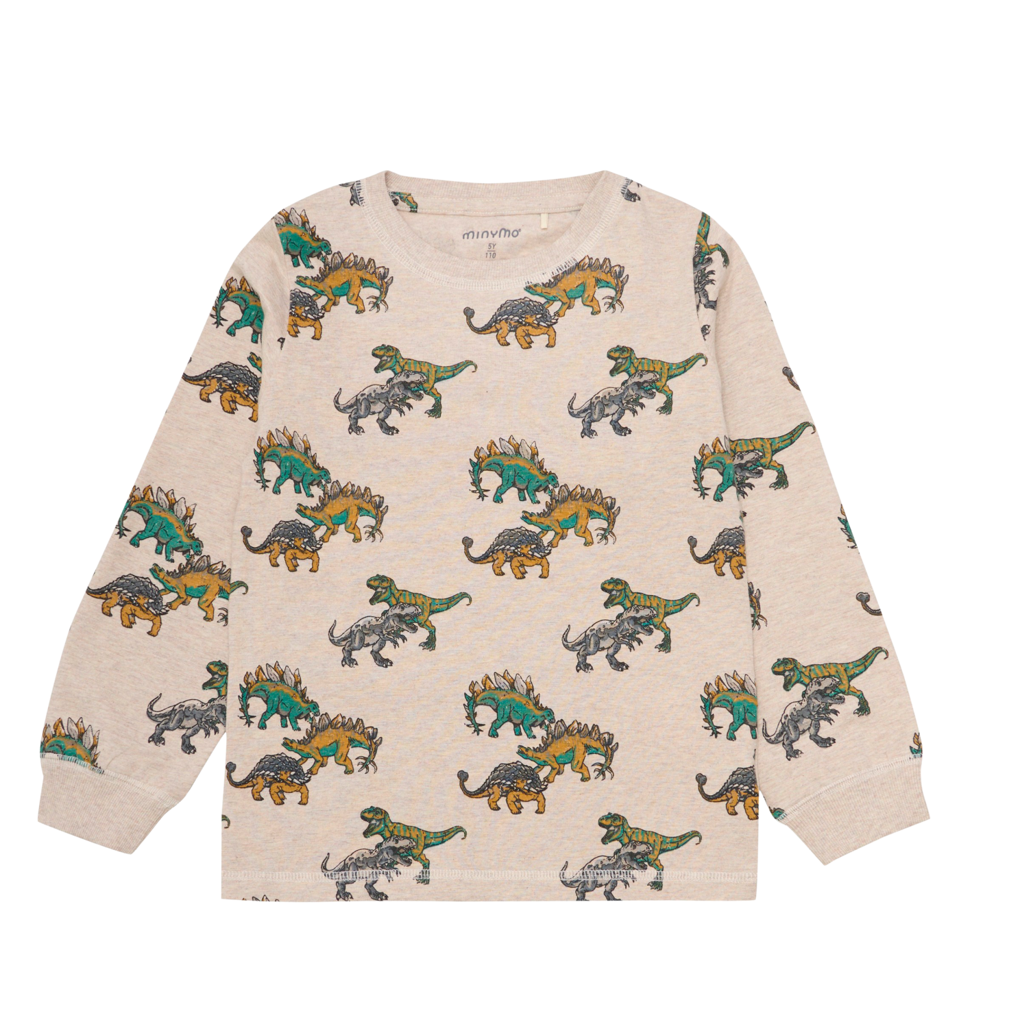 Minymo Drenge Nattøjssæt - Beige Melange