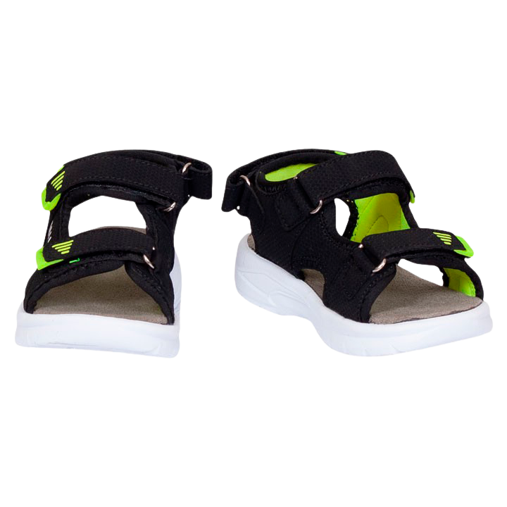 Børne Sandaler - Black/Lime