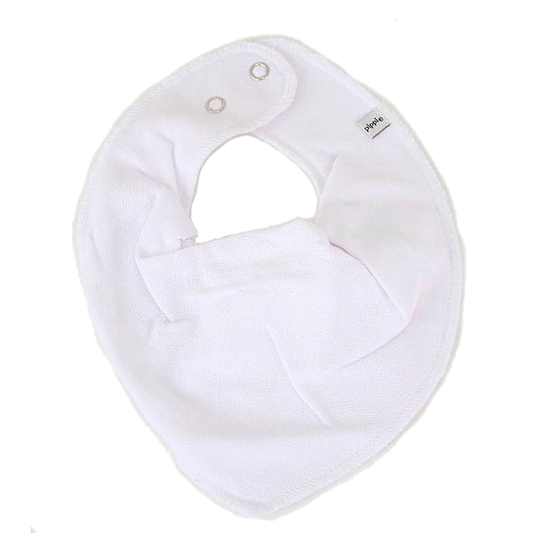 Pippi Baby Savlesmæk i økologisk bomuld - White