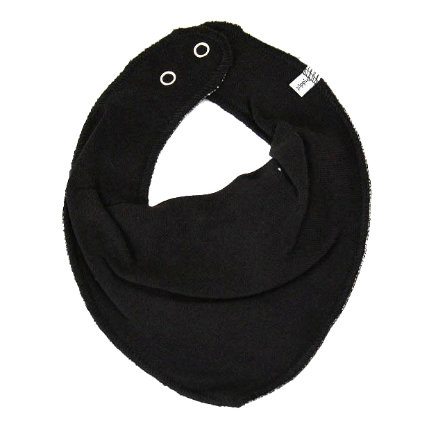 Pippi Baby Savlesmæk i økologisk bomuld - Black