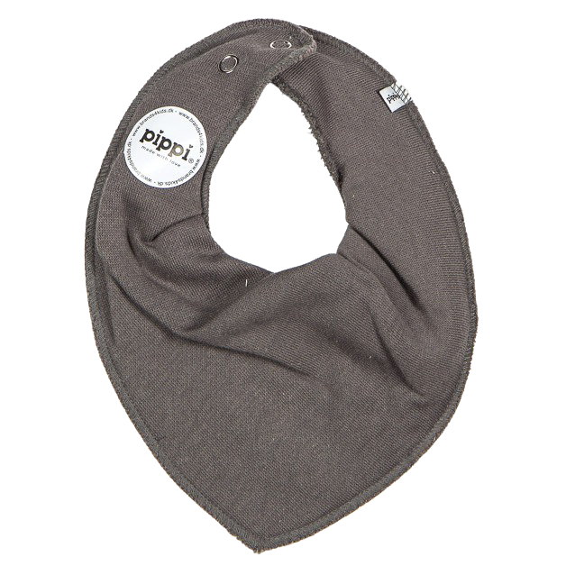 Pippi Baby Savlesmæk i økologisk bomuld - Grey