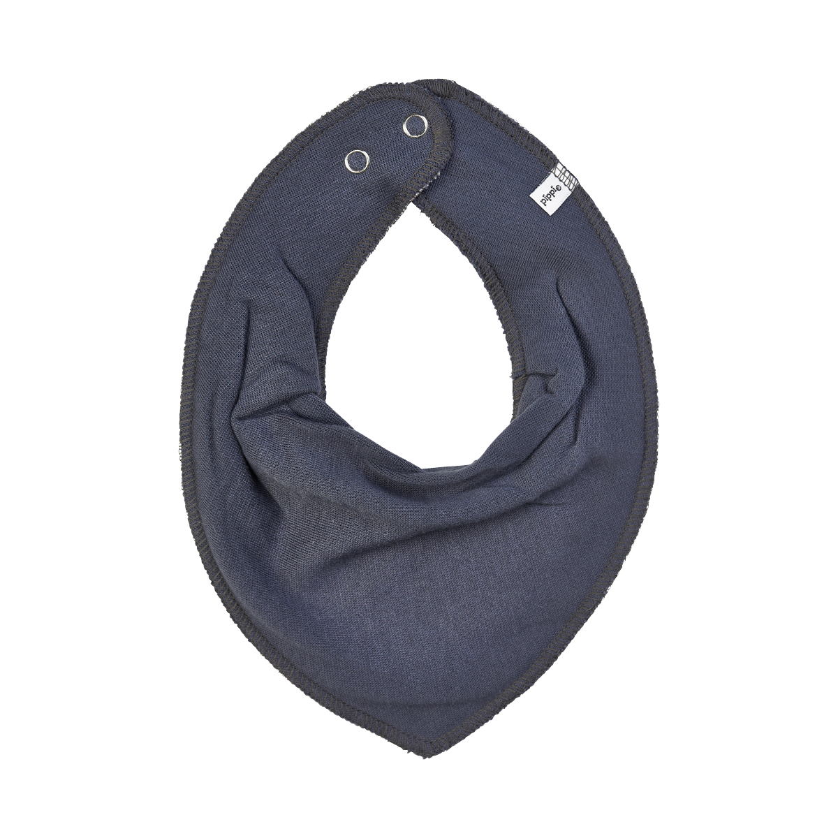 Pippi Baby Savlesmæk i økologisk bomuld - Stone Grey